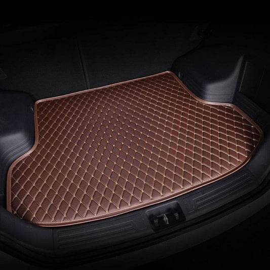 Custom car trunk mats Dark Brown