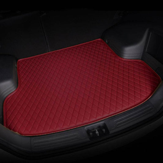 Custom car trunk mats Wine Red